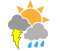 Chance of showers or thundershowers (60%)